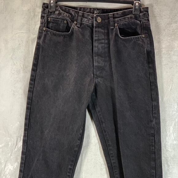 BOOHOOMAN Men's Black Tall Skinny Jeans SZ 30 - Picture 3 of 11